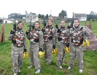  squadra femminile di paintball